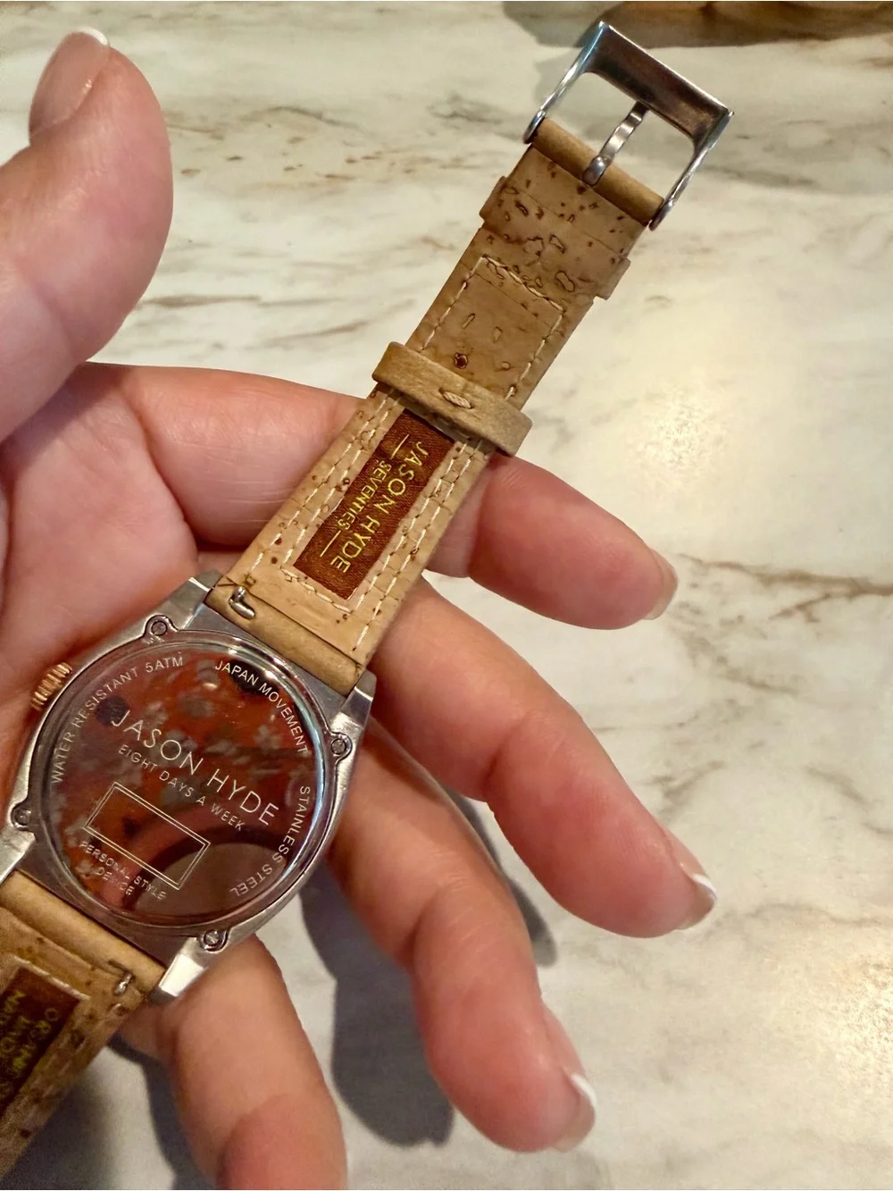 Women’s Beige/Tan Leather Strap Watch